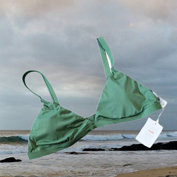 Andie Swim The Caicos Top Eco Nylon Seagrass Size XL - Picture 2 of 7